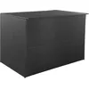 Image de Vidaxl BoÃ®te De Rangement De Jardin Noir 150x100x100 Cm RÃ©sine TressÃ©e