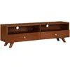Image de vidaXL Meuble TV Bois de rÃ©cupÃ©ration solide 140x30x40 cm