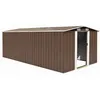 Image de Vidaxl Abri De Jardin 257x489x181 Cm MÃ©tal Marron