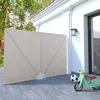 Image de Auvent LatÃ©ral Pliable De Terrasse CrÃ¨me 240 X 160 Cm