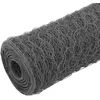 Image de vidaXL Grillage Acier avec revÃªtement en PVC 25x0,5 m Gris