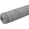 Image de Grillage pour voliÃ¨re Acier galvanisÃ© 25x1,2 m ArgentÃ©