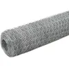Image de vidaXL Grillage pour voliÃ¨re Acier galvanisÃ© 25x1,5 m ArgentÃ©