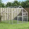 Image de vidaXL Grillage pour voliÃ¨re Acier galvanisÃ© 25x1,2 m ArgentÃ©