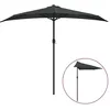 Image de Vidaxl Parasol De Balcon Et MÃ¢t En Aluminium Anthracite 270x135cm Demi