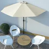 Image de Vidaxl Parasol De Balcon Avec MÃ¢t En Aluminium Sable 300x155 Cm Demi