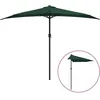 Image de vidaXL Parasol de balcon avec mÃ¢t en aluminium Vert 300x150 cm Demi