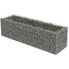 Image de Vidaxl Lit SurÃ©levÃ© Ã Gabion Acier GalvanisÃ© 180x50x50 Cm