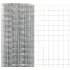 Image de vidaXL Grillage pour voliÃ¨re Acier galvanisÃ© 10x1,5 m ArgentÃ©