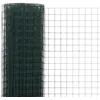 Image de vidaXL Grillage acier avec revÃªtement en PVC 25x0,5 m vert