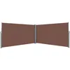 Image de Auvent LatÃ©ral RÃ©tractable 160 X 600 Cm Marron