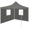 Image de Vidaxl Tente De RÃ©ception Escamotable Avec 2 Parois 3x3 M Anthracite
