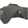 Image de Vidaxl Tente Pliable Avec 4 Parois LatÃ©rales 3 X 4,5 M Anthracite