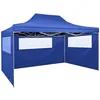 Image de Vidaxl Tente Pliable Avec 3 Parois 3 X 4,5 M Bleu