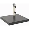 Image de Vidaxl Socle De Parasol Granite 30 Kg CarrÃ© Noir