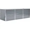 Image de Vidaxl Lit SurÃ©levÃ© De Jardin Acier GalvanisÃ© 240x80x77 Cm Gris