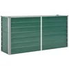 Image de Vidaxl Lit SurÃ©levÃ© De Jardin Acier GalvanisÃ© 160x40x77 Cm Vert
