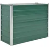 Image de Vidaxl Lit SurÃ©levÃ© De Jardin Acier GalvanisÃ© 100x40x77 Cm Vert