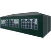 Image de Tente De FÃªte 3x9 M Vert Toit Pe Panneaux Acier RÃ©sistante Uv