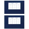 Image de Vidaxl Paroi De Tente De RÃ©ception 2 Pcs Avec FenÃªtre Pe Bleu