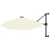 Image de vidaXL Parasol mural avec mÃ¢t mÃ©tallique 300 cm Sable
