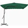 Image de Vidaxl Parasol D'extÃ©rieur Avec MÃ¢t En Acier 250x250 Cm Vert