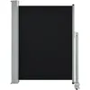 Image de Auvent LatÃ©ral RÃ©tractable De Patio 100 X 300 Cm Noir