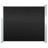 Image de Vidaxl Auvent LatÃ©ral RÃ©tractable 120x300cm Noir Jardin Balcon Brise-Vue Store
