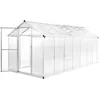 Image de vidaXL Serre Aluminium 421x190x195 cm 15,6 mÂ³