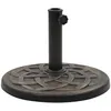 Image de vidaXL Socle rond de parasol PolyrÃ©sine 19 kg Bronze