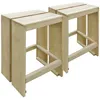 Image de Vidaxl Tabourets De Bar D'extÃ©rieur Lot De 2 Pin ImprÃ©gnÃ©