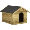 Image de Vidaxl Niche De Jardin Avec Toit Ouvrant En Bois De Pin ImprÃ©gnÃ©