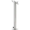 Image de vidaXL Colonne Ã  eau de jardin ronde Acier inoxydable 95 cm