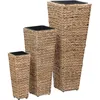 Image de Vidaxl Lits SurÃ©levÃ©s De Jardin 3 Pcs Jacinthe D'eau Marron