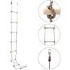 Image de vidaXL Ãchelle de corde pour enfants 290 cm Bois