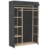 Image de Garde-Robe Gris 110 X 40 X 170 Cm Tissu