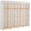 Image de vidaXL Garde-robe Blanc 200 x 40 x 170 cm Tissu