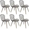Image de vidaXL Chaises Ã  manger lot de 6 marron rotin naturel