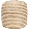 Image de Pouf Fait Ã La Main 40 X 45 Cm Jute
