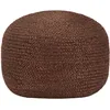 Image de Pouf Fait Ã La Main Marron 40 X 45 Cm Jute
