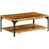 Image de Table basse et Ã©tagÃ¨re 100x60x35 cm Bois de rÃ©cupÃ©ration solide