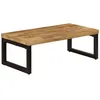 Image de Table Basse 100x50x35 Cm Bois De Manguier Solide Et Acier - Vidaxl
