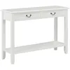 Image de vidaXL Table console Blanc 110x35x80 cm Bois