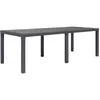 Image de Vidaxl Table De Jardin Marron 220x90x72 Cm Plastique Aspect De Rotin