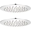 Image de Pomme de douche plongeante 2 pcs Acier inoxydable Ã 20 cm