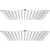 Image de Pomme de douche plongeante 2 pcs Acier inoxydable 25x25 cm