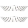 Image de Pomme de douche plongeante 2 pcs 30x30 cm Acier inoxydable