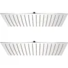 Image de Pomme de douche plongeante 2 pcs Acier inoxydable 30x40 cm