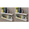 Image de ÃtagÃ¨res murales 4 pcs Blanc 80 cm