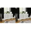 Image de vidaXL Cache-radiateurs 2 pcs blanc MDF 152 cm